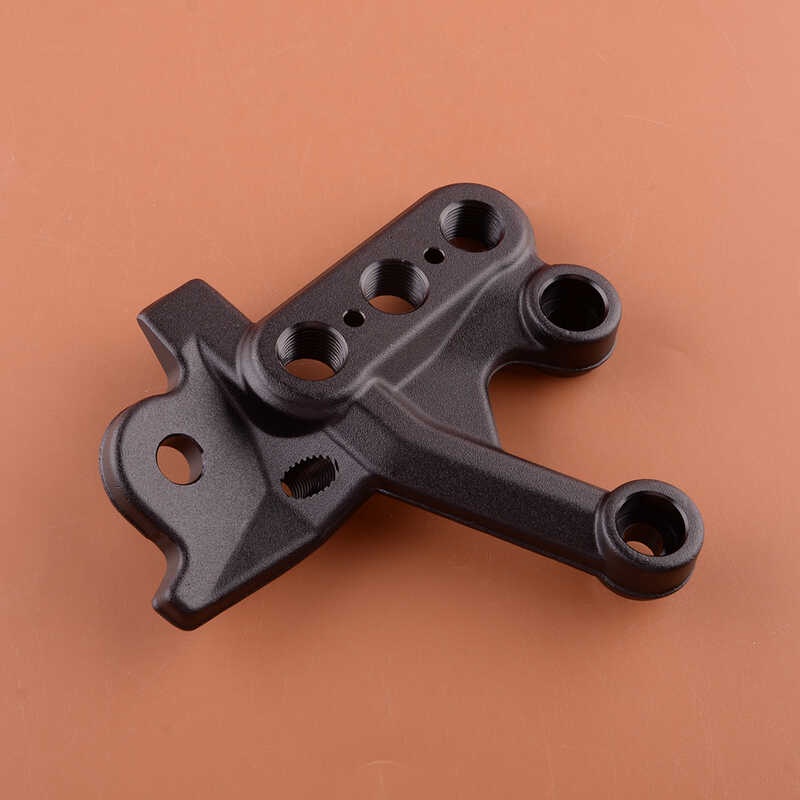 Motorcycle Left Foot Peg Bracket Billet Pedal Brace Black Aluminum Fit
