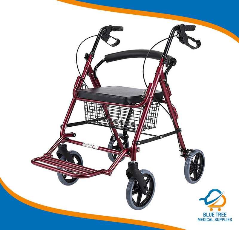 Rollator Walker with Footrest Medical Rollator Walker with Footrest