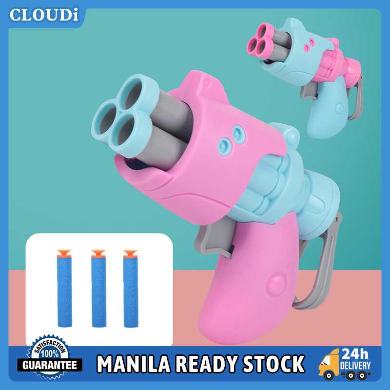 Soft Bullet Gun Toy Gun Cup Bullet Shooting Revolver Bullet Continuous