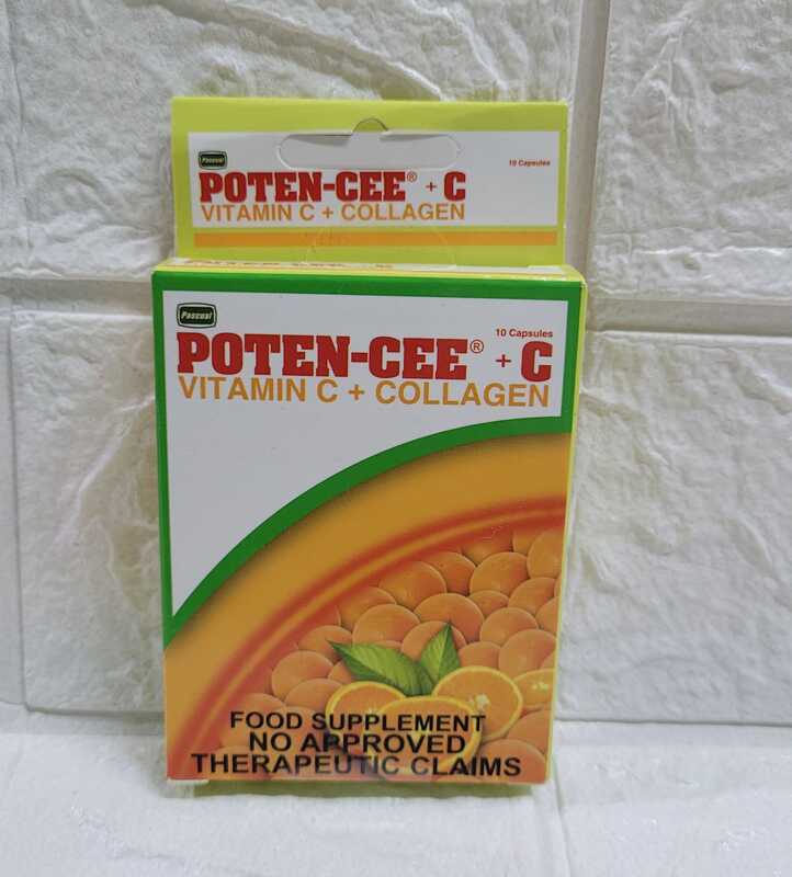 POTENCEE + C vitamin C + collagen (10capsules) Shopee Philippines