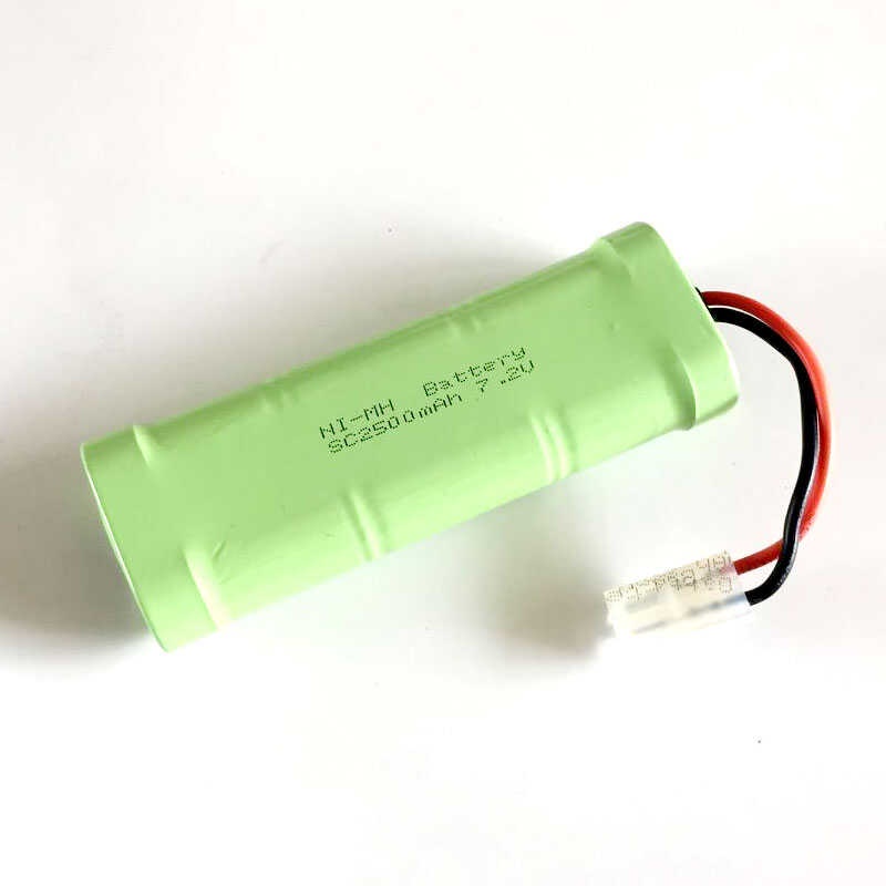 RC White Plug Battery Pack 7.2V 2500Mah SC (3+3) Nimh Rechargeable