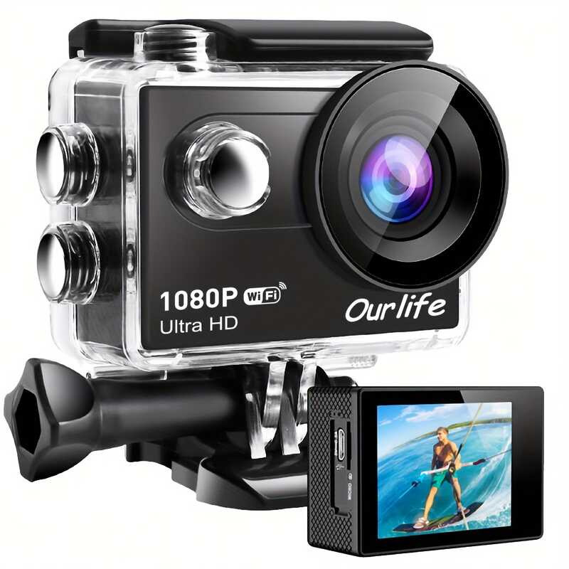 4K Ultra HD Professional Action Camera Stabilization, Waterproof, WIFI