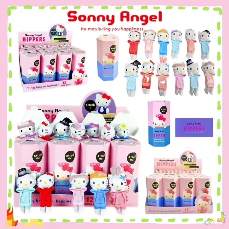 Sonny Angel Hippers Series Blind Box Kawaii Hello Kitty Kuromi My ...