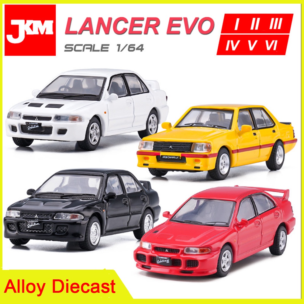 Jkm 1/64 Mitsubishi Lancer EVO Model Car Toy Alloy DieCasting Mini Car