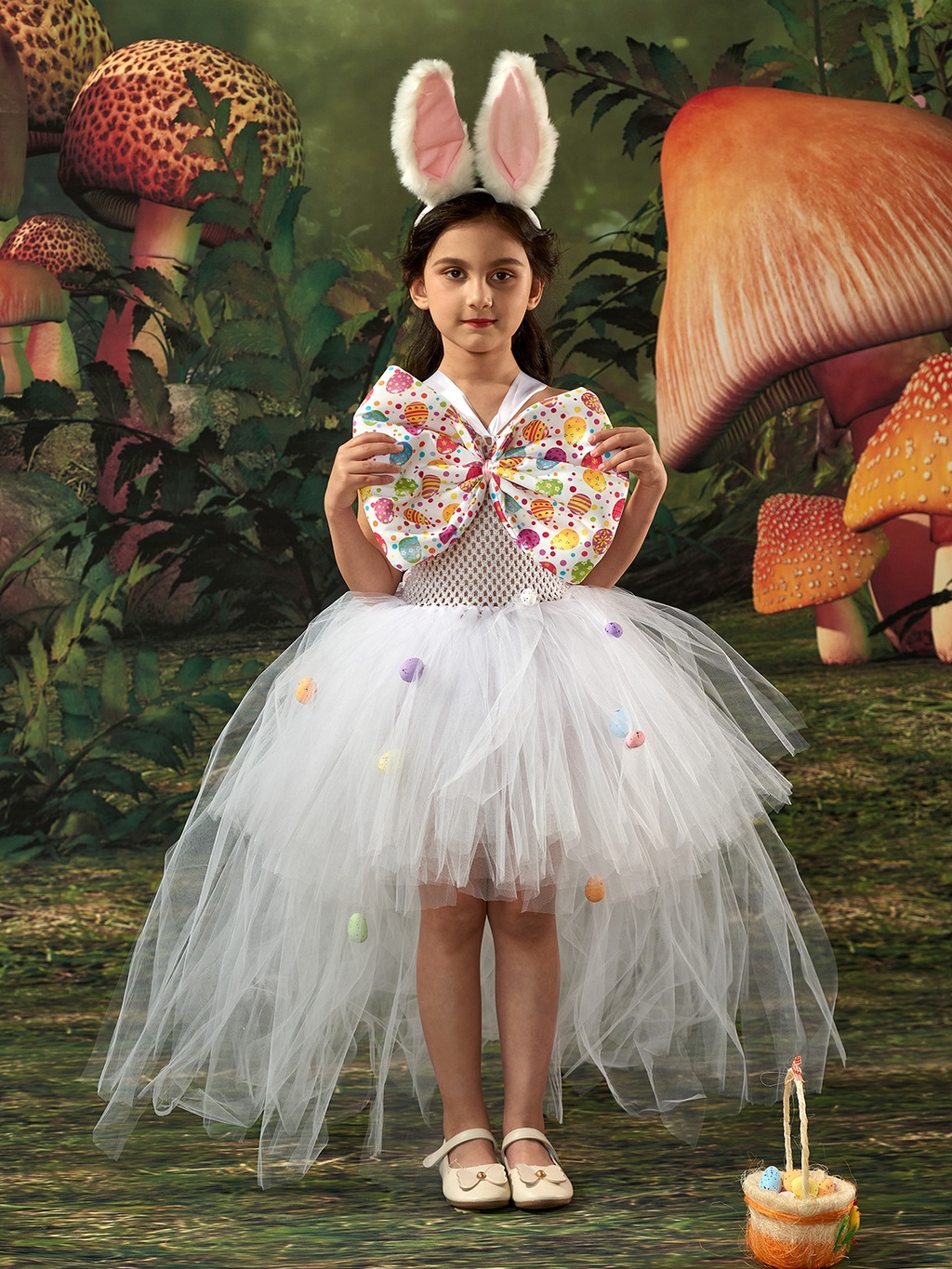 Easter Girl Bunny Costume Baby Girl Easter Egg Bow Tutu Holiday ...