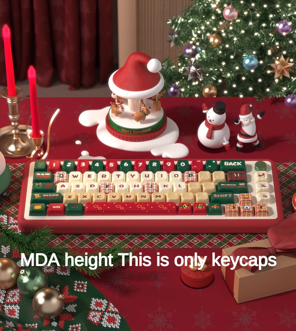 PBT keycaps Christmas Eve Theme cute Gradient Rainbow keycap Cherry/MDA ...