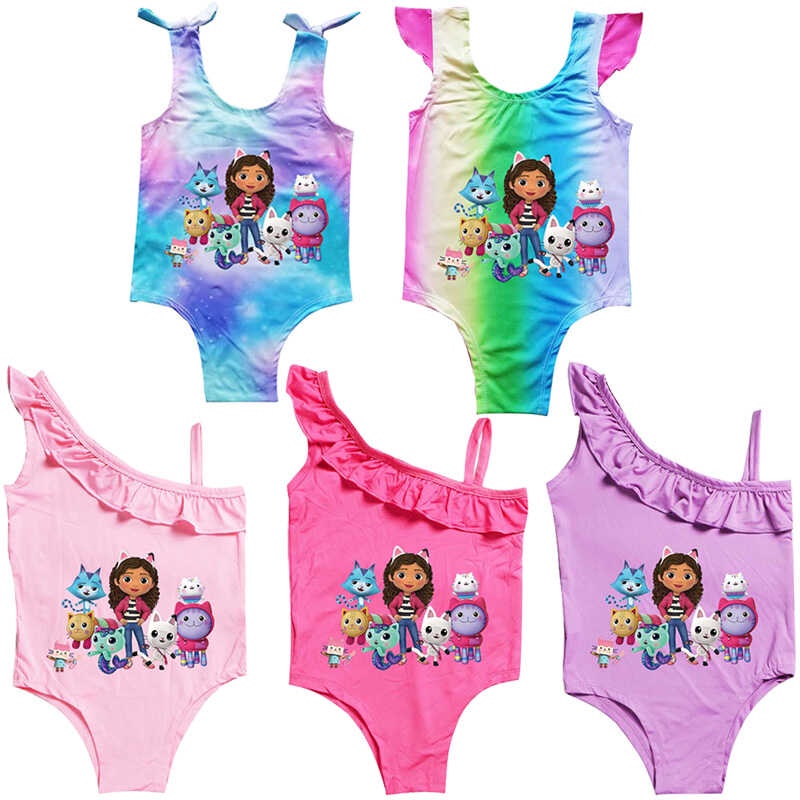 Mga Bata Gabby Cat Swimwear Gabby's Dollhouse Girl Swimsuit One Piece ...