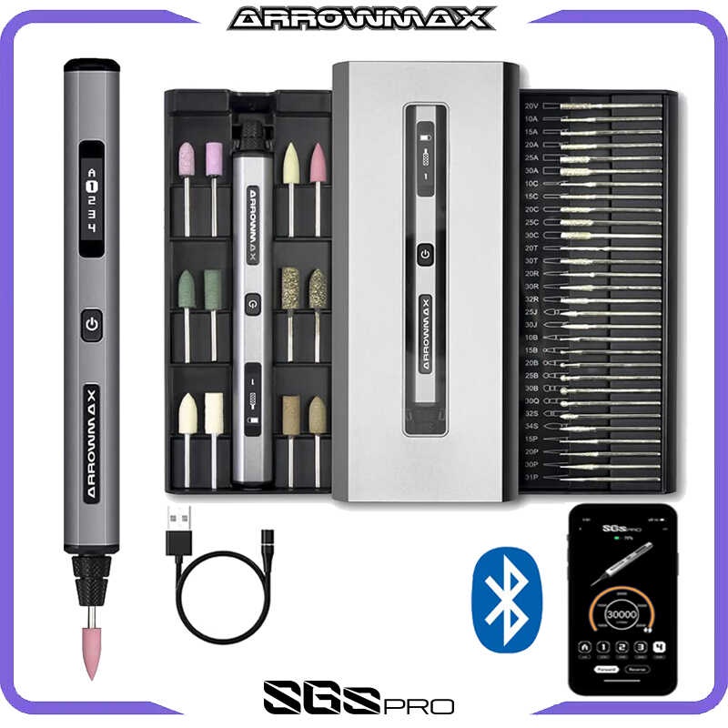 ARROWMAX Bluetooth Electric Engraving Pen Cordless Rotary Tools Mini
