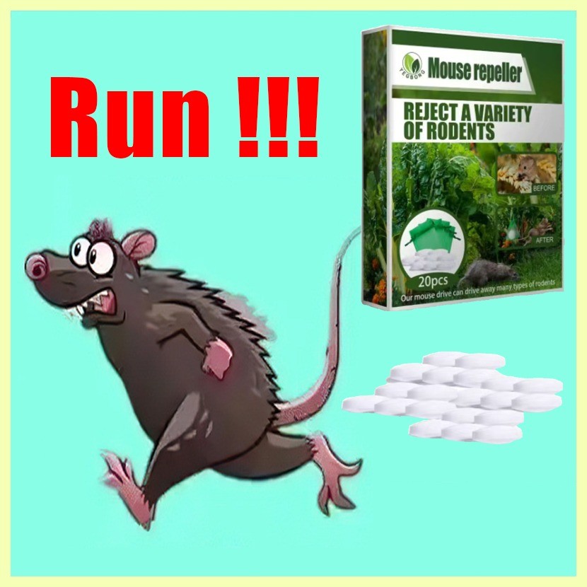 ⊝ ⚽ No rats within 1,000 acres Mothballs Repellent Rat off Cockroaches ...
