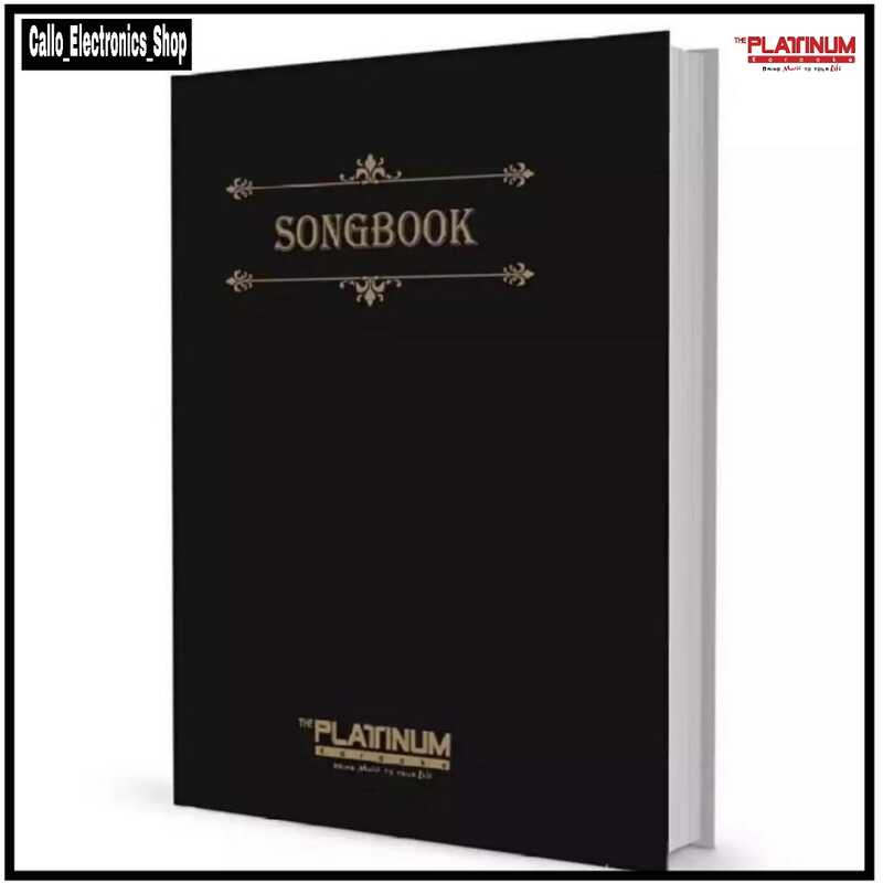 Platinum Hard Bound Songbook Clear Book Folder 100 Pagesbook Only