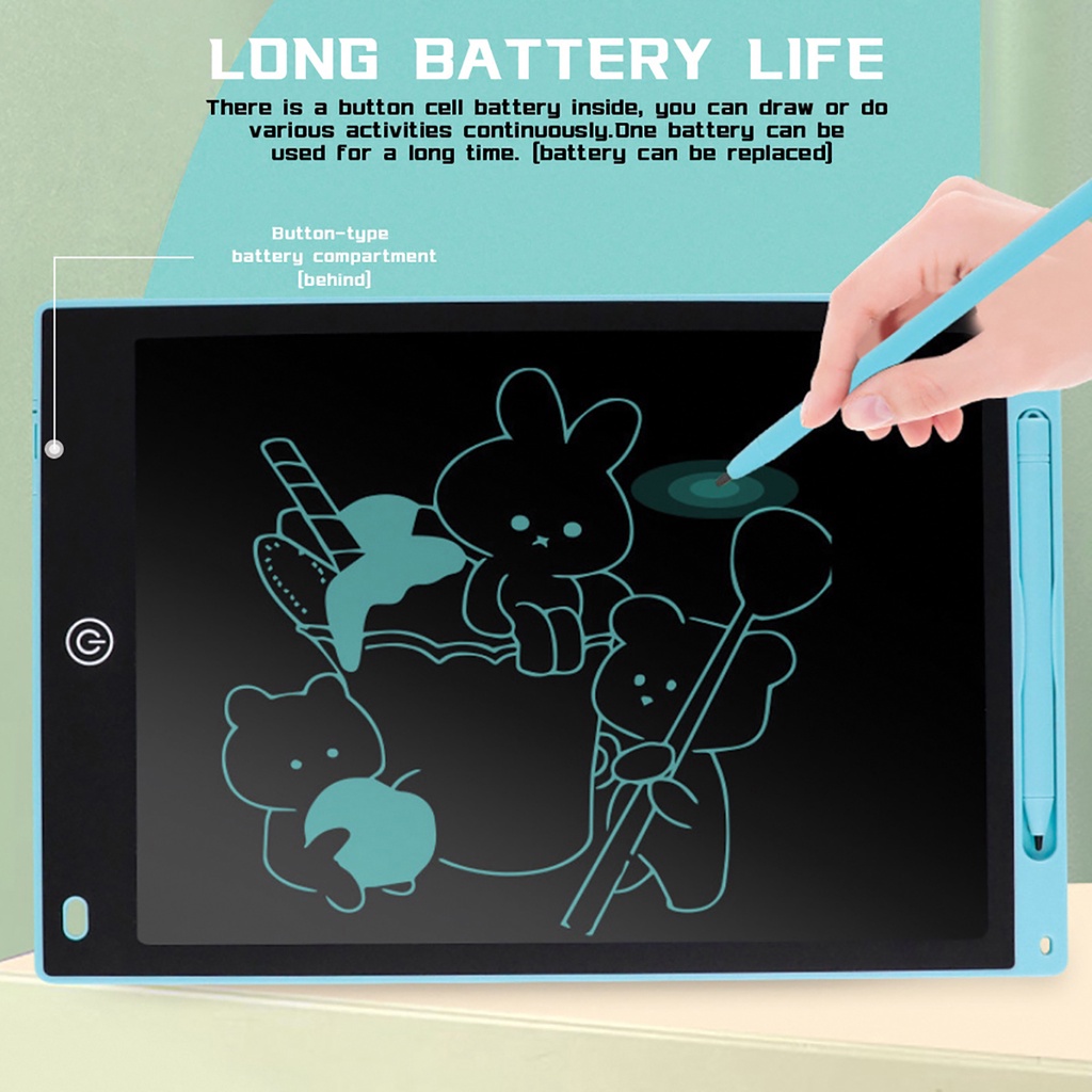 8.5/12 Inch Ultra Thin LCD Writing Tablet One Button Erase Drawing Pad ...
