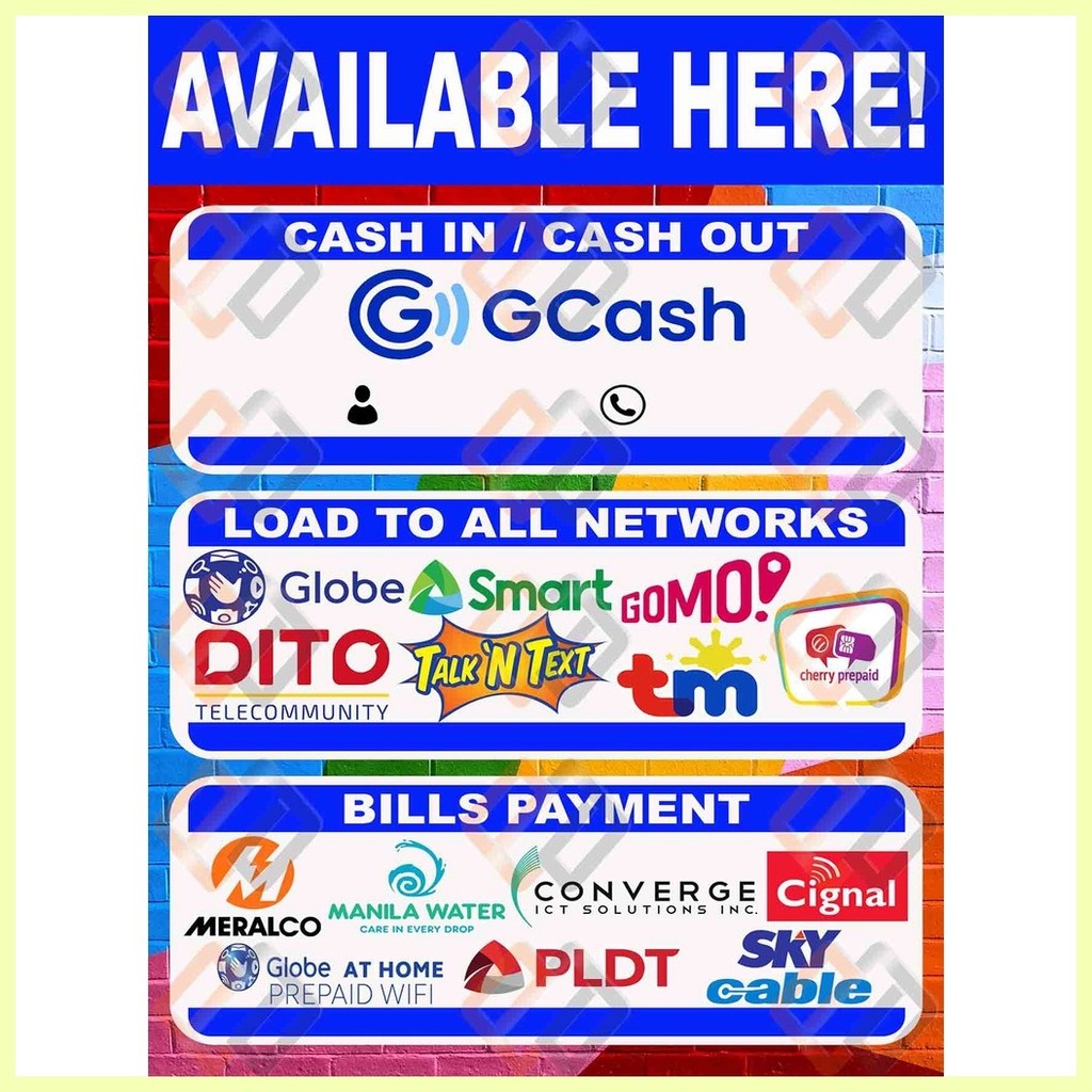 ☁ e-Business Tarpaulin (All-In-One) (GCash | Load To All Network ...