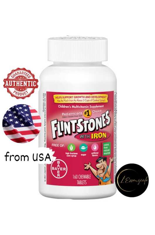 Flintstones Chewable Kids Multivitamin with + Extra Iron, 160 Chewable