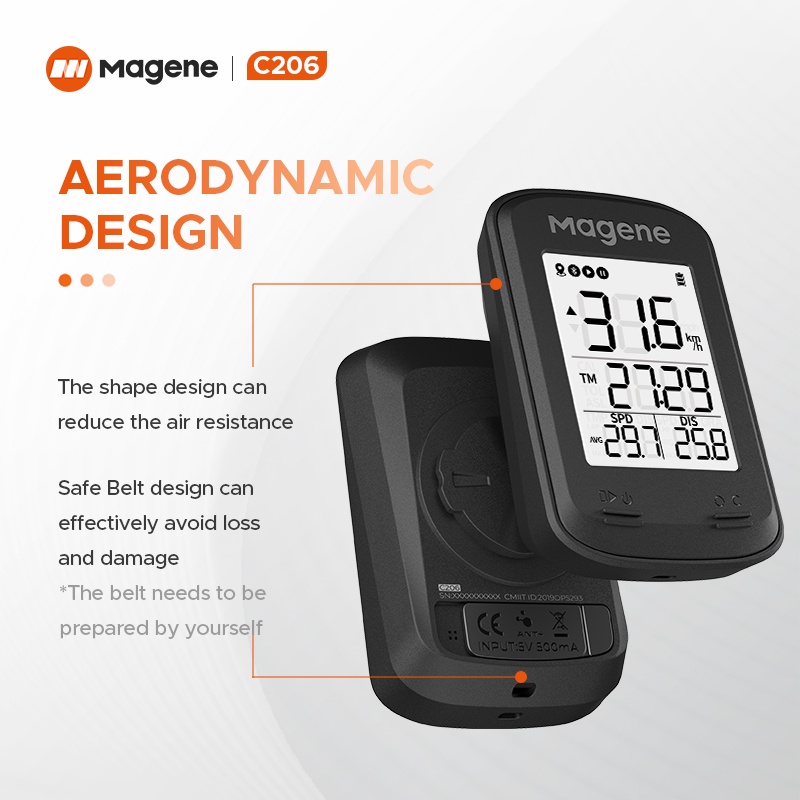 CICLOCOMPUTER MAGENE C206 PRO GPS