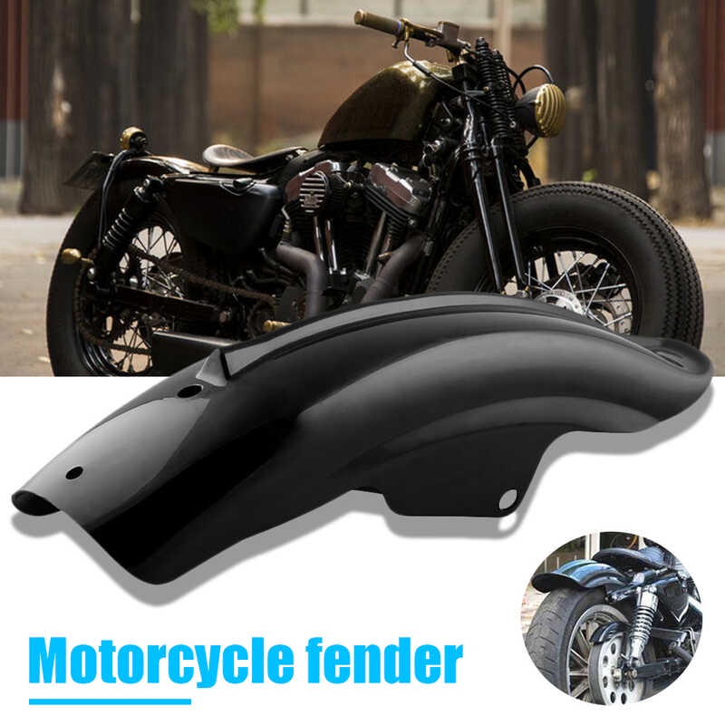 LY Bisikleta Custom Rear Fender Cover ABS Black Para Kay Harley ...