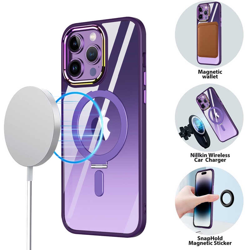 Linisin ang Hybrid Phone Case gamit ang Stand Holder para sa Magsafe ...