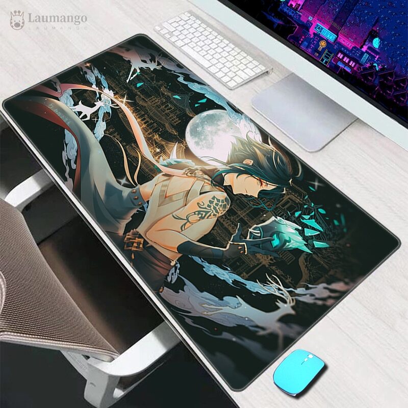 Xiao Genshin Impact Pa Anime Gabinete PC Gamer Mouse Mat Mousepa Gaming ...