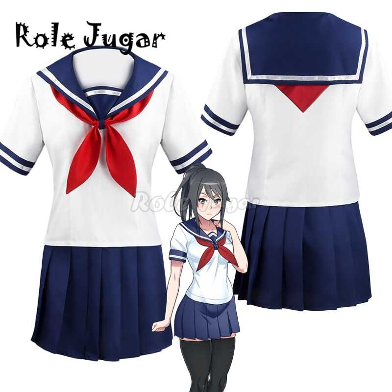 Game Ayano Aishi Cosplay Costume Yandere Simulator Yandere Chan Sailor ...