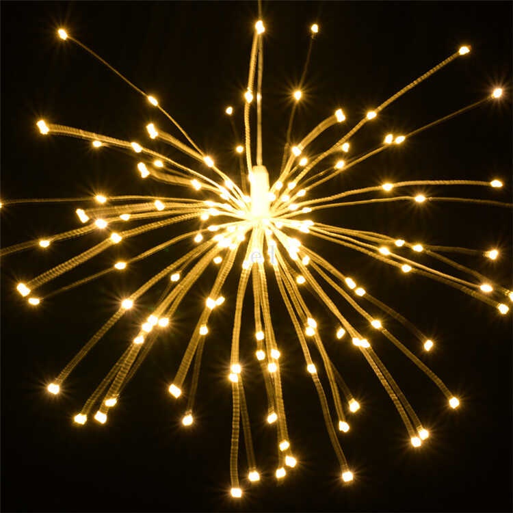 Firework Lights Christmas Fairy Copper Wire Starburst String Light 8 ...