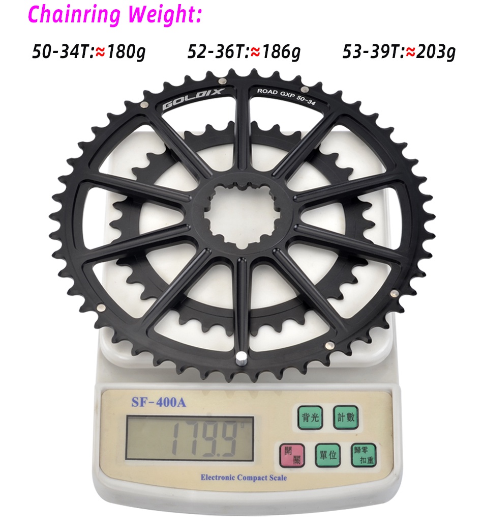 Road Bike Crankset GOLDIX Ultralight 50-34T 52-36T 53-39T GXP Double ...