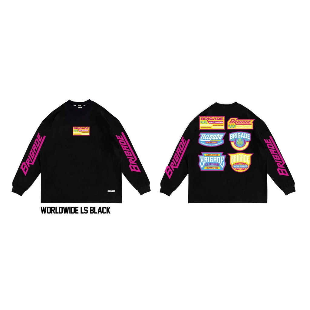 BRIGADE CLOTHING WORLDWIDE LONGSLEEVE (BLACK) Shopee Philippines