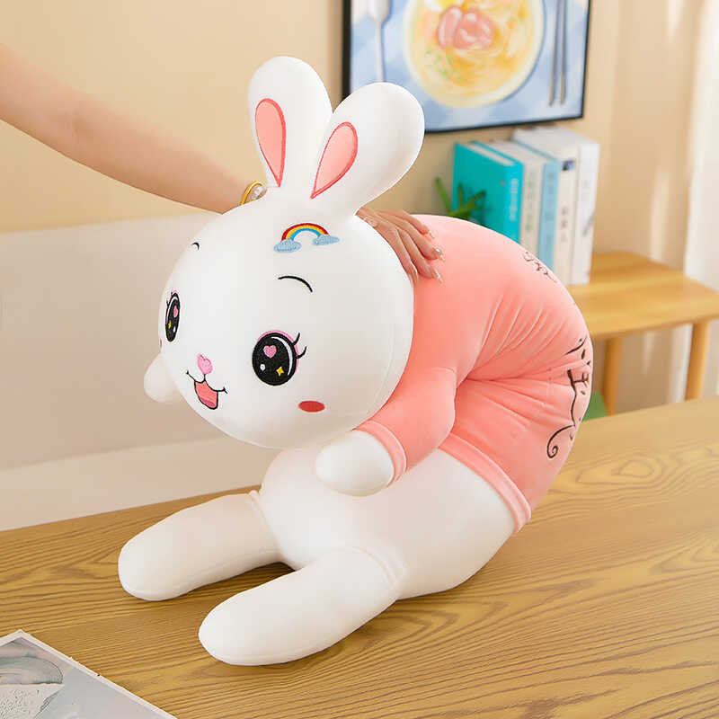 Rabbit Cute Plush Toy Soft Long Pillow Confession Cute Rabbit Leg Clamp ...