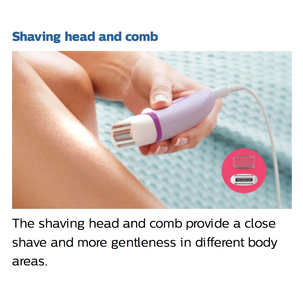 ♟Philips Epilator Satinelle 3 in 1 Compact Epilator for Legs and Bikini