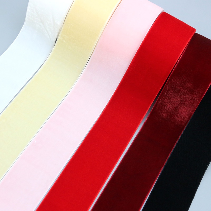 (5m/roll) width4cm velvet ribbon high-end gift box bow production ...