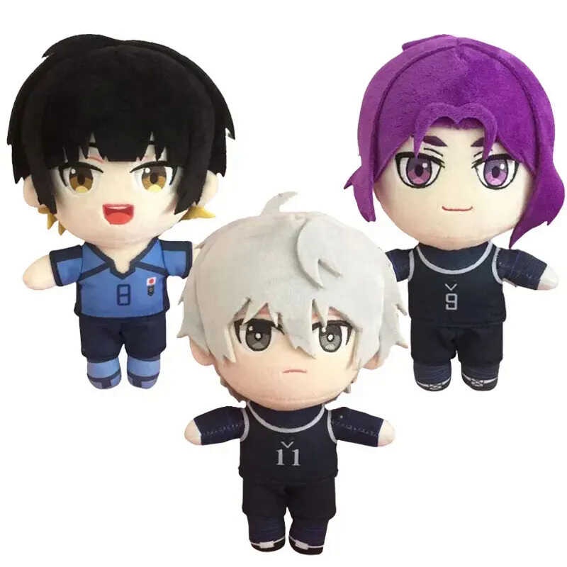 BLUE LOCK Pendant Doll Group Seishiro Nagi/Isagi Yoichi/Reo Mikage Chaveiro De Bonecas