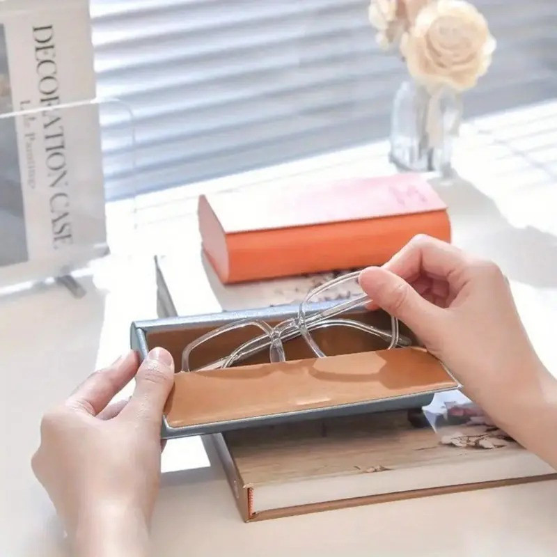 Double-Layer Glasses Case Double-Sided Design Multifunctional Storage ...