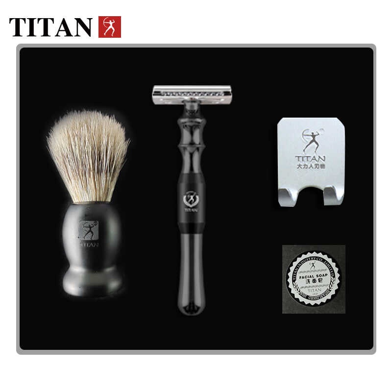Hand shaver double edge safety razor kit shaving soap shelf | Shopee ...
