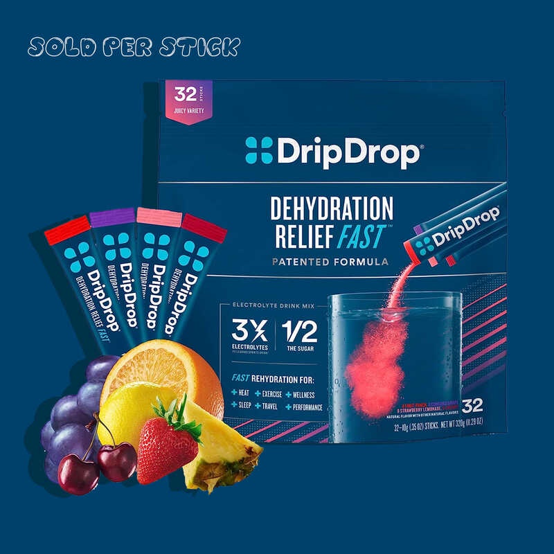 SOLD PER SACHET DripDrop Hydration Electrolyte Powder Sports, Running