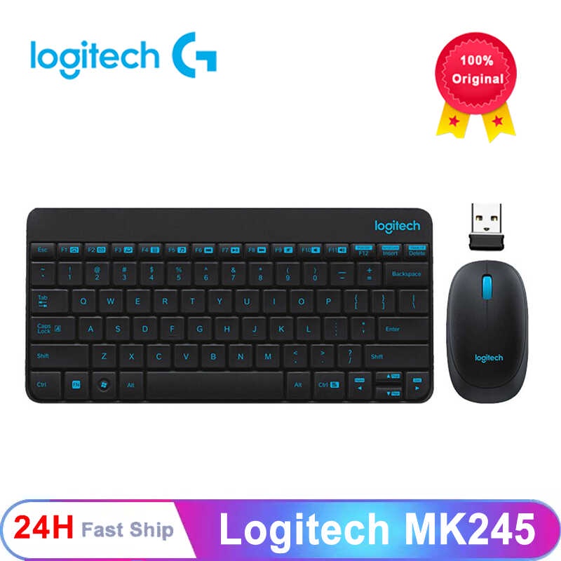 Logitech 245 Nano Wireless Keyboard Mouse Combo Compact 2.4Ghz ...