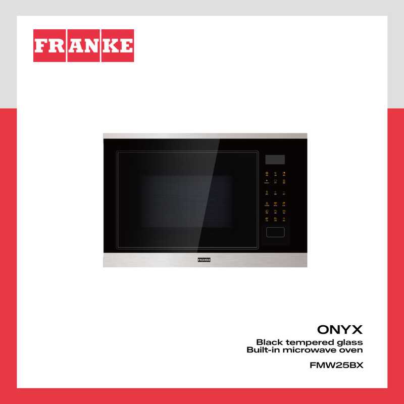 Franke Builtin Glass Black Microwave Oven FMW25BX Shopee Philippines