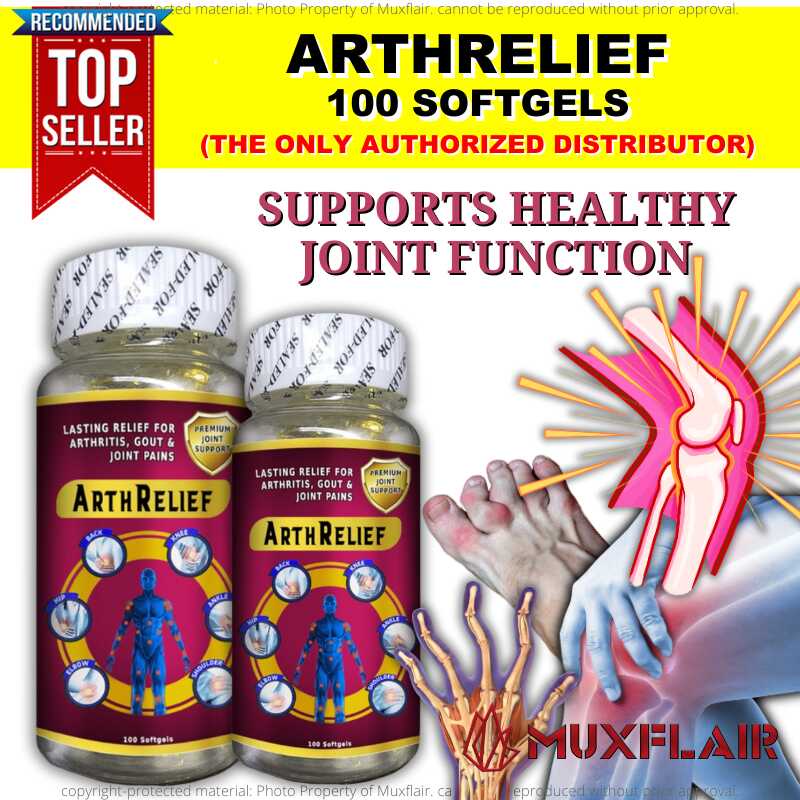ArthRelief Capsule Organic Arthritis Pain Reliever Medicine for Artritis, Gout & Joint FDA