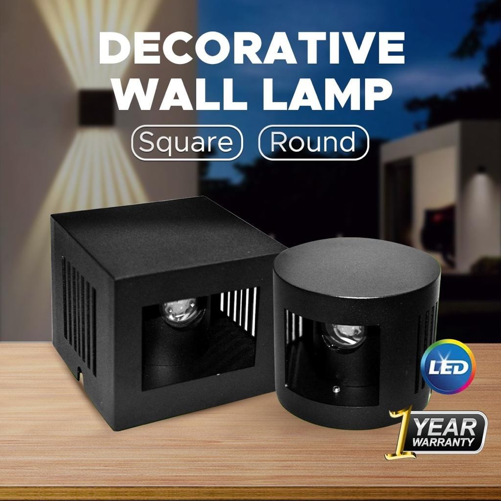 360 ADJUSTABLE LIGHT BEAM DECORATIVE LED WALL LAMP ROUND/SQUARE MODERN