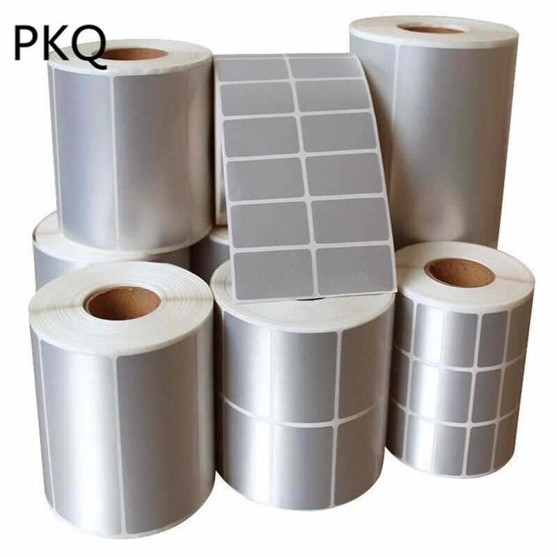 Mm 25 30Mm “ Blank Sier Pet/Pvc Sticker Self Adhesive Label Sticker ...