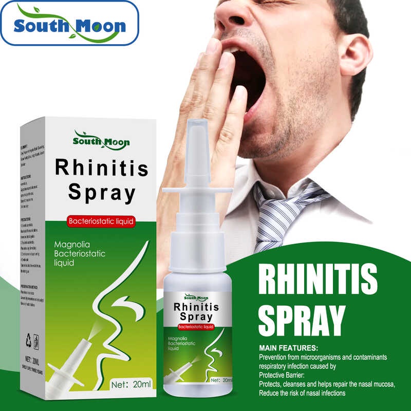 South Moon Rhinitis Spray Chronic Rhinitis Sinusitis Spray Relief Congestion Itching Runny Nose
