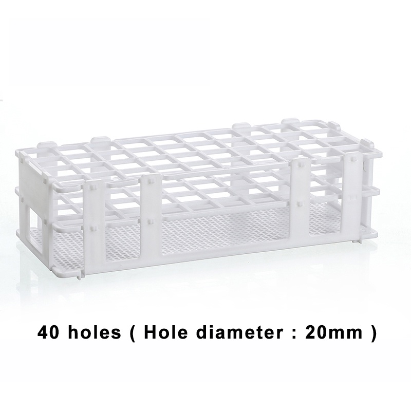 Plastic Test Tube Rack For 13mm 16mm 20mm 25mm 30mm Tubes, White ...