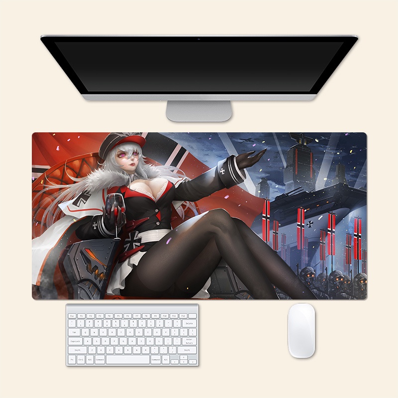 Graf Zeppelin Azur Lane Anime Large Mouse Pad PlayMat Game Creative ...