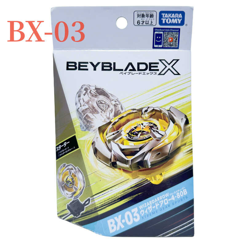 TAKARA TOMY BEYBLADE X BX-03 STARTER WIZARD ARROW 4-80B XTREME GEAR ...