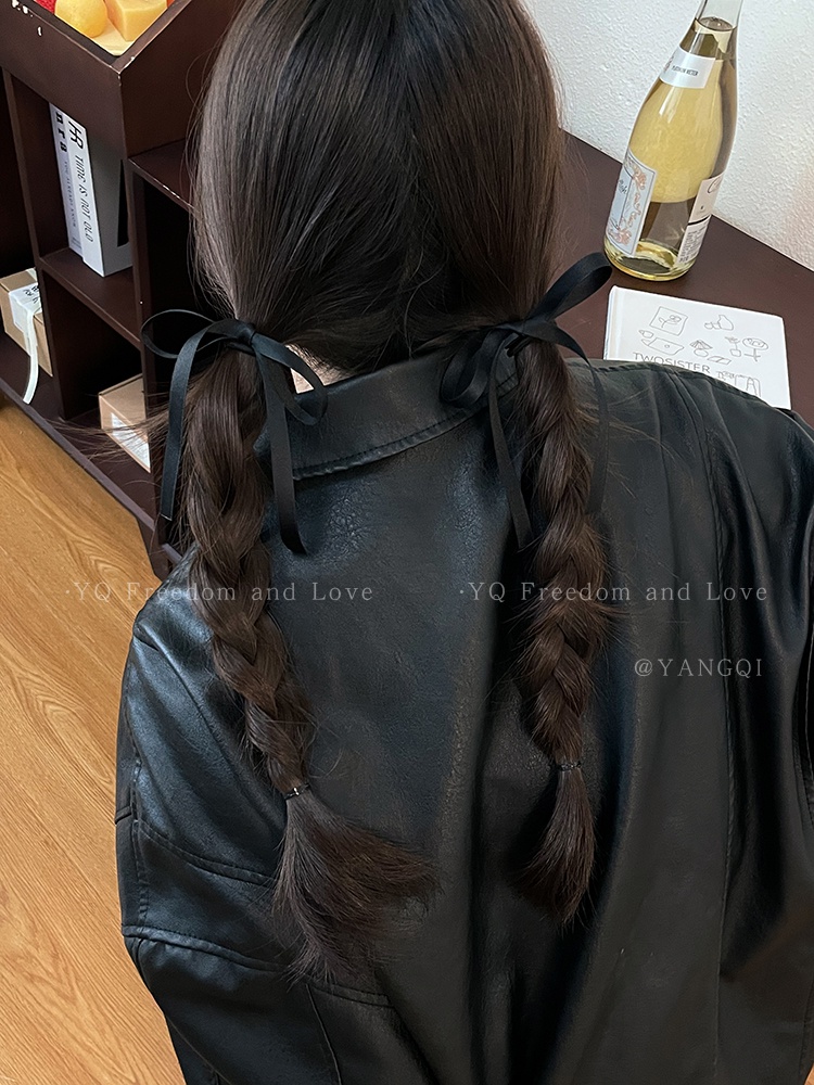 Autumn Winter Hot-selling Hair Tie Black Velvet Rubber Band Bow ...