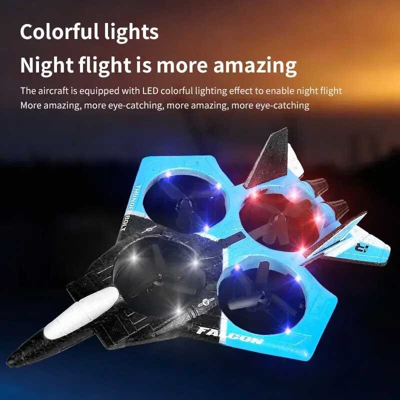 Remote Contro IWireless Airplane Toy Glider Foam Fighter RC Plane With ...