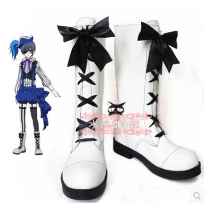 Ciel Phantomhive Boots Cosplay Shoes main image 1