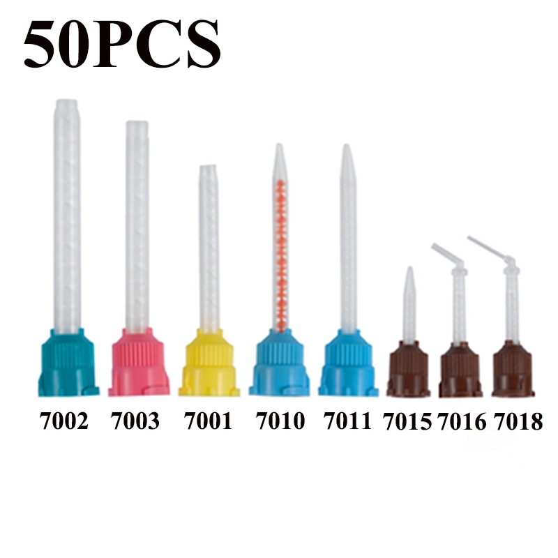 Pcs Dental Impression Mixing Tips Oral Care Disposable Silicon Rubber