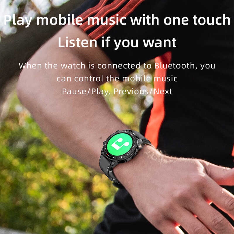 2023 New Business Men Smartwatch Outdoor Sports Bluetooth Call NFC Smart Watch Men Women Health Mon Shopee Philippines