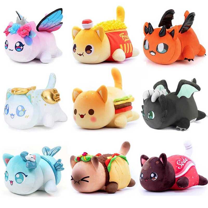 Aphmau Meow Meows Plush Meemeows Food Cats Plushie Bunle Ahpmau French