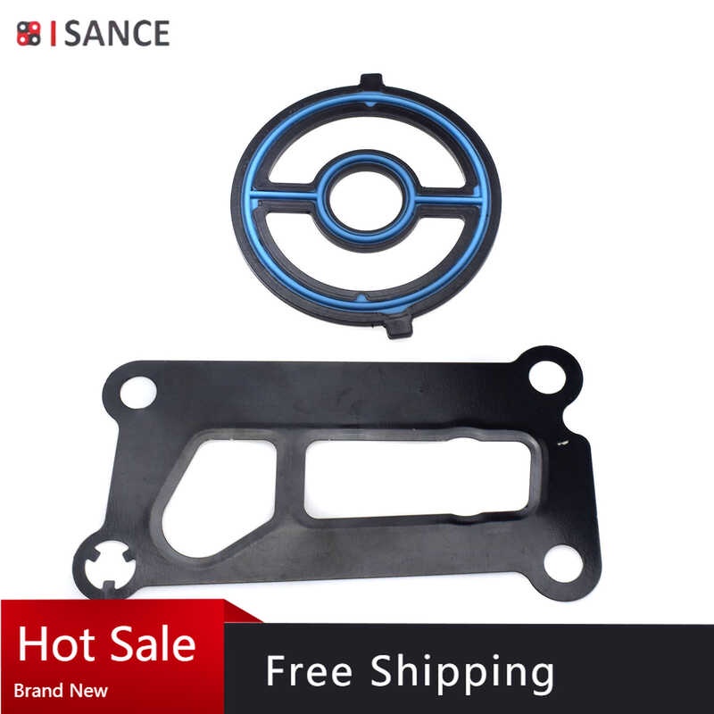 2 Pcs Lf0214700 Engine Oil Cooler Seal & Oil Filter Housing Gasket