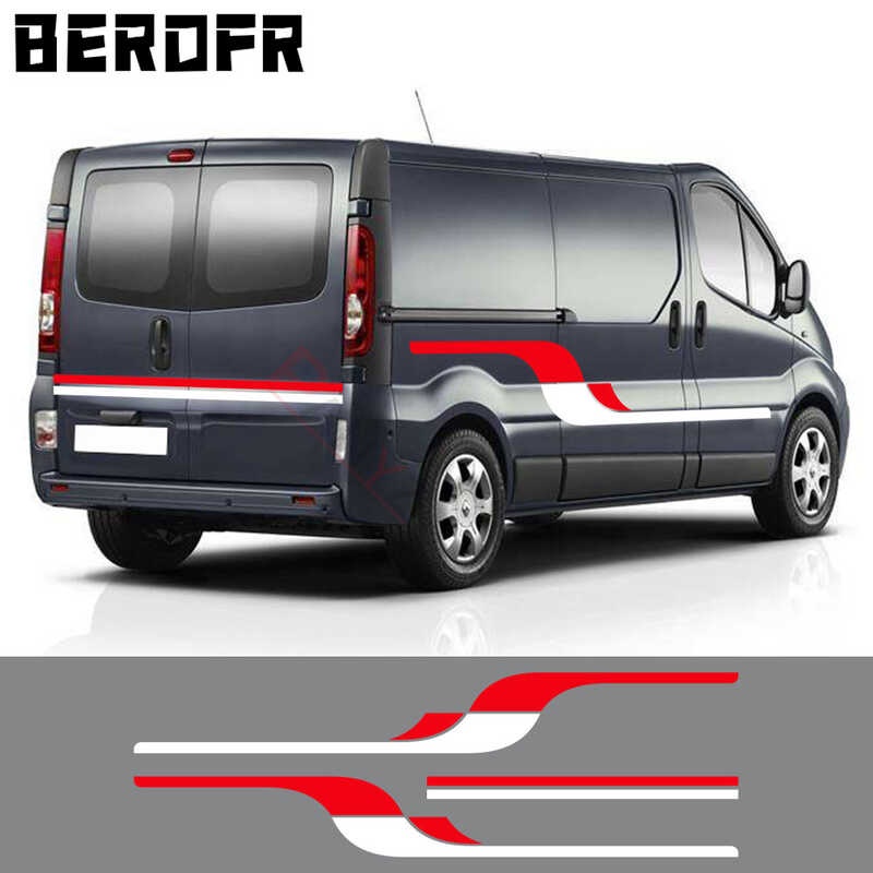 Car Door Stripes Graphics Stickers Para Sa Renault Trafic 2 3 2 Camper ...