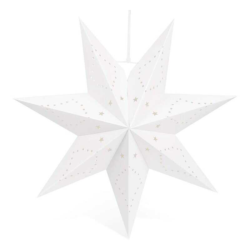 Hanging Paper 7 Pointed Star Lantern, Christmas Hanging Star ...